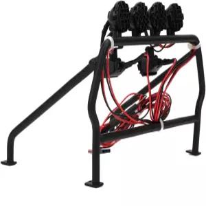 봉크제부 RC 카 롤 케이지 메탈 SC10 4WD LED 110 다기능 고성능 갖춘 램프 루프 카용 바 시뮬레이션