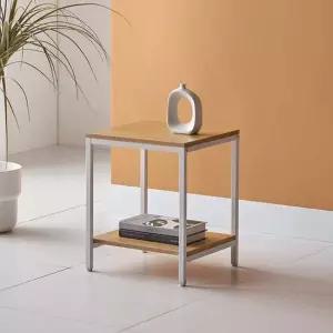 칼스타드 내츄럴화이트 2단 사이드테이블협탁 쇼파소