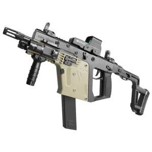 벡터 기관단 어깨견착 고속 블루 에어소프트건 너프건 레드