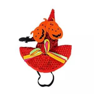 반려동물모자 댕댕이모자 펫모자 할로윈 고급마녀모자 레드