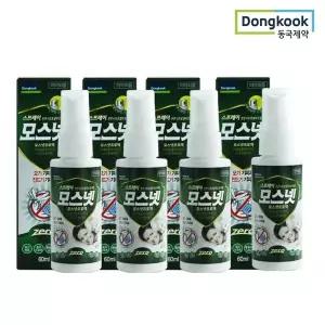 [동국제약] 모기 진드기 기피제 모스넷 스프레이 60ml 4개