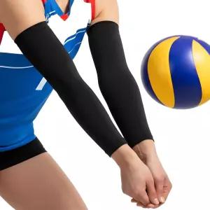 배구용 팔 패드 청소년용 압박 청소년 배구 소매 자외선 차단 및 수분 흡수 농구용 경량 통기성 핏 소형