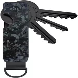 JENOSSCOM 키 오거나이저 컴팩트 홀더 금속 체인 미니멀리스트 포함