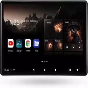 14인치 4K Android.13 자동차 뒷좌석 엔터테인먼트 시스템용 TV 헤드레스트 모니터 지원 전화 무선 미러