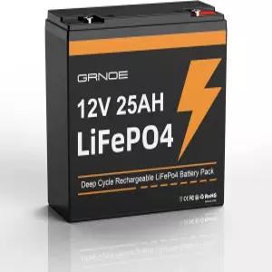12V 25Ah LiFePO4 배터리 태양계 RV 파워 휠 트롤링 모터 스쿠터 캠핑 등을 위한 20A BMS가 내장된 최대