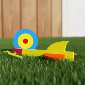 타깃 슈팅로켓 만들기 고무줄 발사 슈팅 글라이더 과녁맞추기 에어로켓 (1인용 3세트)