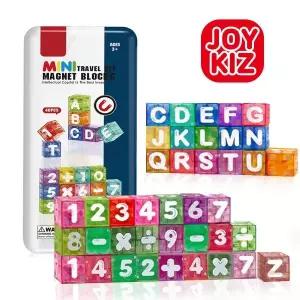 마그네틱 큐브 블록 틴케이스 세트 알파벳숫자