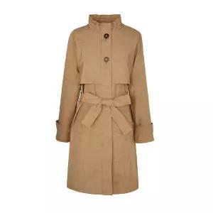 [크로커다일 레이디] 크로커다일레이디 체크패턴 리본 트렌치코트_CLCSCT102