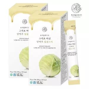 트리밀데이즈 그대로 짜낸 양배추 벌꿀스틱 15포 2박스