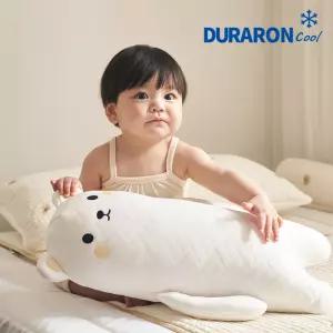 [삼익가구]쁘띠레브 듀라론 냉감 아기 애착인형 곰 유아 쿠션