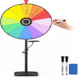 WHAUU 24인치 상금 휠 47인치61인치 높이 조절 가능한 헤비 듀티 파티 카니발 무역 박람회를 위한 드라이