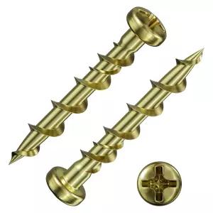 웬실론100개 팬 헤드 드라이월 앵커 11/4인치 옐로우 아연 볼트 듀티 중공 벽