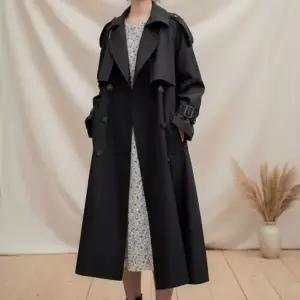 [하프클럽/옷자락]여성 클래식 롱 벨트 트렌치코트 가을 간절기 더블버튼