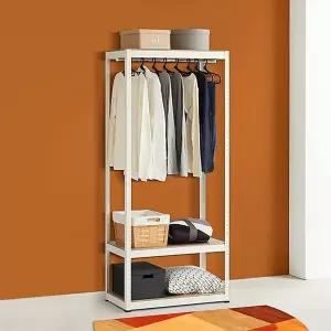 시스템행거 옷걸이 옷정리 선반 3단 수납행거 철재