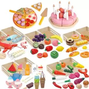 음식 모형 소꼽놀이 과일 야채 케이크 피자 7종 풀세트 조카 유치원 딸래미 소꼽장난