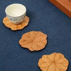 우드컵받침 대나무컵받침 펜슬파우치