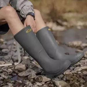 커플장화레인부츠 남녀 공용 낚시 터 장화 캠핑 롱 레인 부츠 커플 코디
