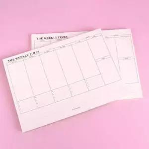 주간계획표 스케줄러 주간 떡메플레너 위클리 플래너 60매