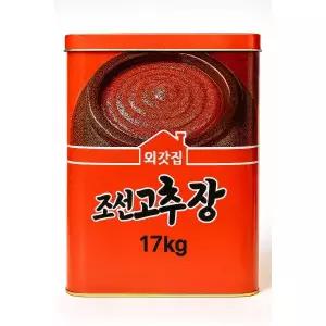 외갓집 조선고추장 17kg 업소용 대용량 쭈꾸미 오징어볶음 전문