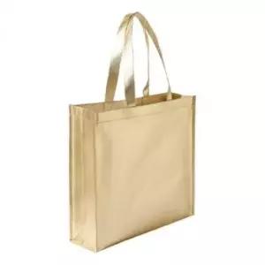 [문구] 골드 부직포 가방 쇼핑백 선물가방 리유저블백