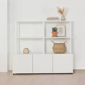 동서가구 E0 아르케 시스템선반 다용도 수납 책장 1200 1단+선반 2단 DF927793