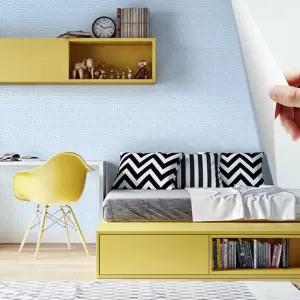 실크벽지 1mX10m/셀프 도배지 붙이는 풀바른 벽지 접착 시트지 아이방 결로현상 곰팡이방지 스티커 방수