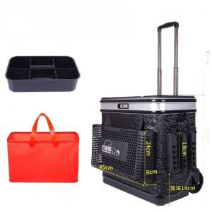 샤크팡 낚시 바퀴 보관함 바퀴달린 쿨링 아이스 아이스박스 쿨백 초 상자 케이스 수납구