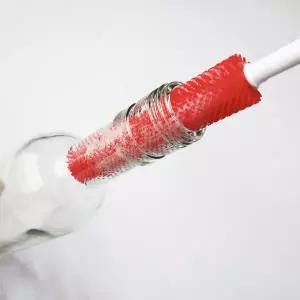 짧은막대형 물병 병솔 슬림형 파미레 보틀 세척 실리콘 페트병솔(소) 텀블러 좁은입구 30.5cm