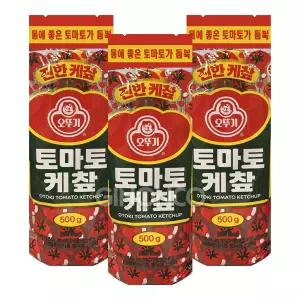 오뚜기 토마토 케찹 500g x3 케첩 샐러드