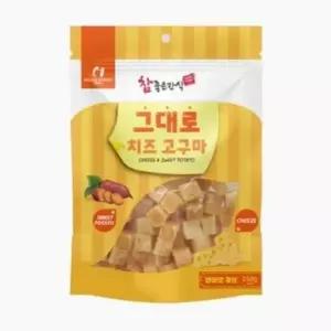 [반려] 2개묶음 참좋은간식 그대로 치즈 고구마 연어맛 큐브 250g