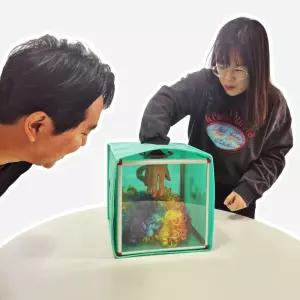 JL매직 아크릴 추첨함 랜덤박스 투명 뽑기 상자 통 응모함 대형 장난감