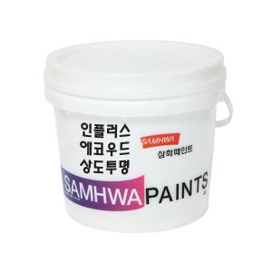 삼화페인트 목재용 수용성 락카페인트 인플러스 에코우드 상도 4L 투명