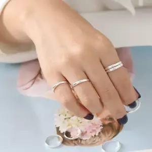 순은 실버 1돈형 쌍가락지 2.5mm 세트 애끼 검지 엄지 여자 은반지