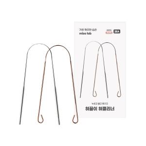 미소랩 혀끌이 혀클리너 혀칫솔 백태제거기 설태제거 1세트