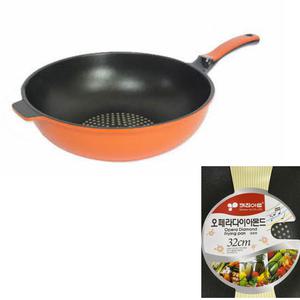 키친아트 오페라다이아몬드 궁중팬 32cm 가정 식당 업소 튀김팬 코팅 주물팬