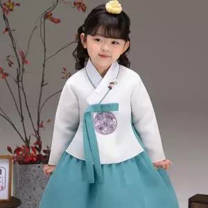 [보리보리/더예한복]QT810-청아당의 여아 아동한복