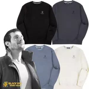 블랙야크 애슬레저 기모 맨투맨 긴팔 남성 겨울 라운드 보온 기능성 남녀공용 커플티 BL-1003