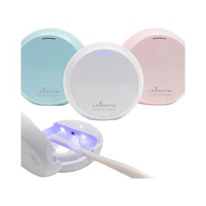 유비세이프 원형 휴대용 칫솔 살균기 TS-C100 핑크, 1개