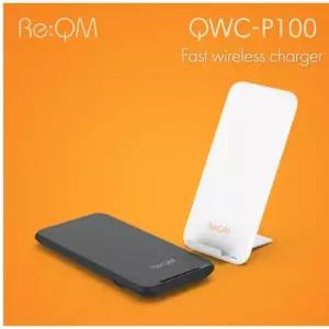 리큐엠 10W 듀얼코일 고속 무선충전 패드 거치대 QWC-P100