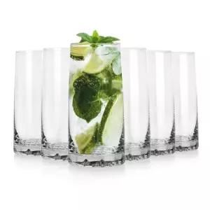 크로스노 하이볼 피오르 350ML 6개 물컵 주스 칵테일 아이스아메리카노잔 크리스탈