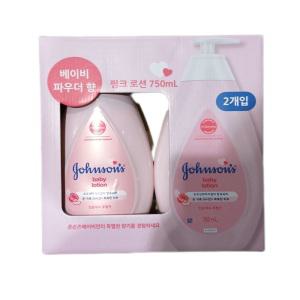 존슨즈 핑크로션 750ml X 2개 베이비파우더향 코스트코
