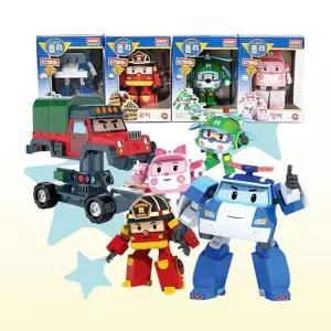 로보카폴리 4인치 변신로봇 폴리 로이 엠버 헬리 마크 버키 포처 드로니 키튼 샌디