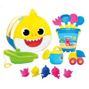 핑크퐁 아기상어 가방 모래놀이 세트 노랑