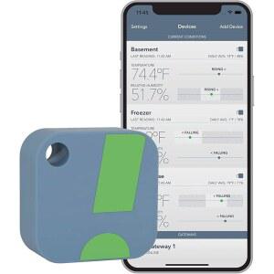 센서푸시 HT1 무선 디지털 온도계 /아이폰용 습도계 /안드로이드용 습도계. 미국에서 개발 및 지원 습도 /온도 /듀포인트 /VPD 모니터 /로거. 실내 /외 스마트 센서(경보 기능 포함)