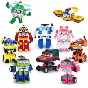 로보카폴리 변신로봇 4인치 단품 폴리 로이 엠버 헬리 마크 버키 포처 드로니 샌디