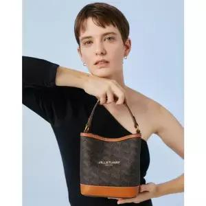 [NS홈쇼핑]JABA5F356 질스튜어트 브라운 로젤라 칠링 패턴 가죽 콤비 버킷백 S..