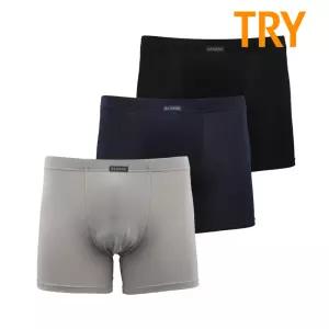 트라이 남성 면스판 드로즈 인밴드 사각 남자팬티 레이더스 3매입 패턴A