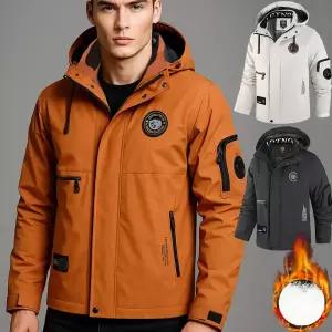 남성 가을겨울 따뜻한 CF 1986 LDTNOR 로고 넥가드 팔 카고포켓 후드 탈부착 누빔 웰론패딩 캐쥬얼 점퍼 3칼라/1