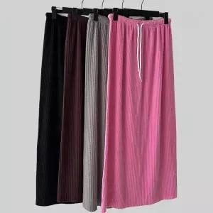 [하프클럽/]여성 골지 니트 롱스커트 스판 A라인 뒷트임 맥시 치마