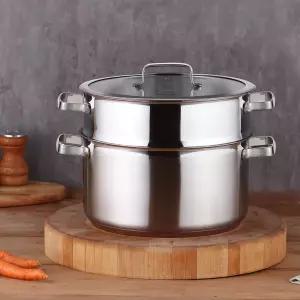 키친플라워 프리미엄 스텐 찜냄비 26CM